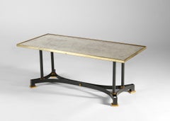 Jules & André Leleu, Rectangular Mirror-topped Coffee Table, France, 1957