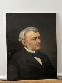 Jules Arsène Garnier (1847-1889), Portrait of a man, 1883, oil on canvas