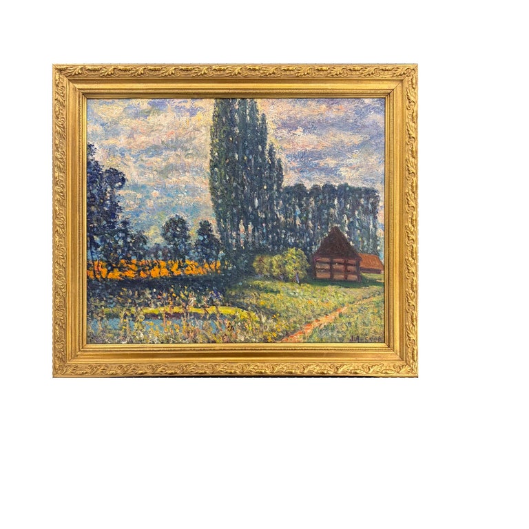 1stDibs French Colorful Landscape Oil Painting, Early 20th Century