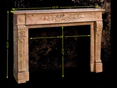 Jules Cantini Jaspe Du Var Rose Marble Fireplace For High-End Design Decor