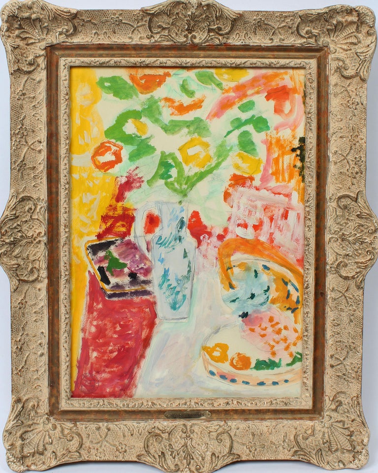 Jules Cavailles Antique French Modernist Abstract Paris School Still