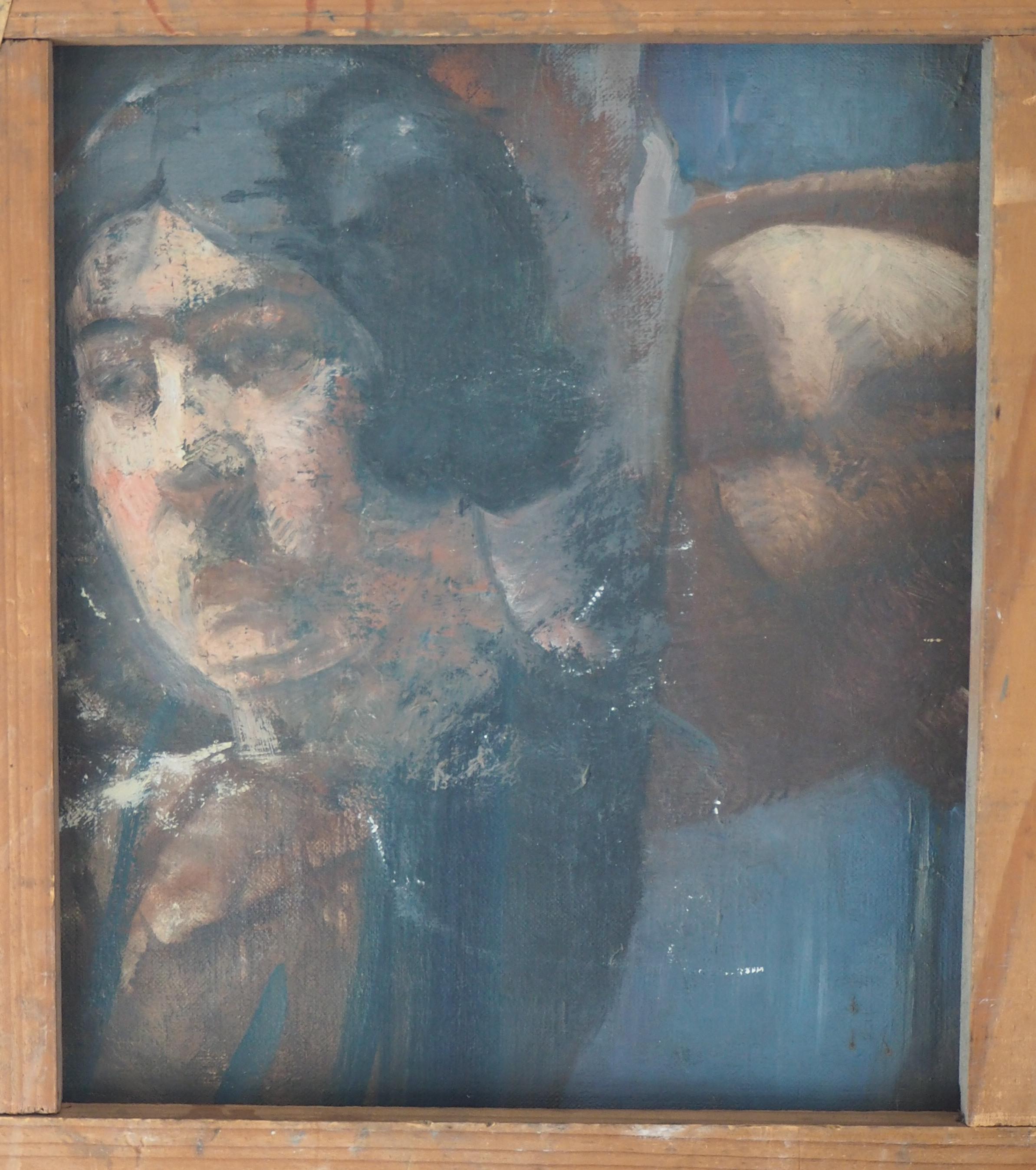 Normandía, carretera rural - Óleo original sobre lienzo, Firmado en venta 5