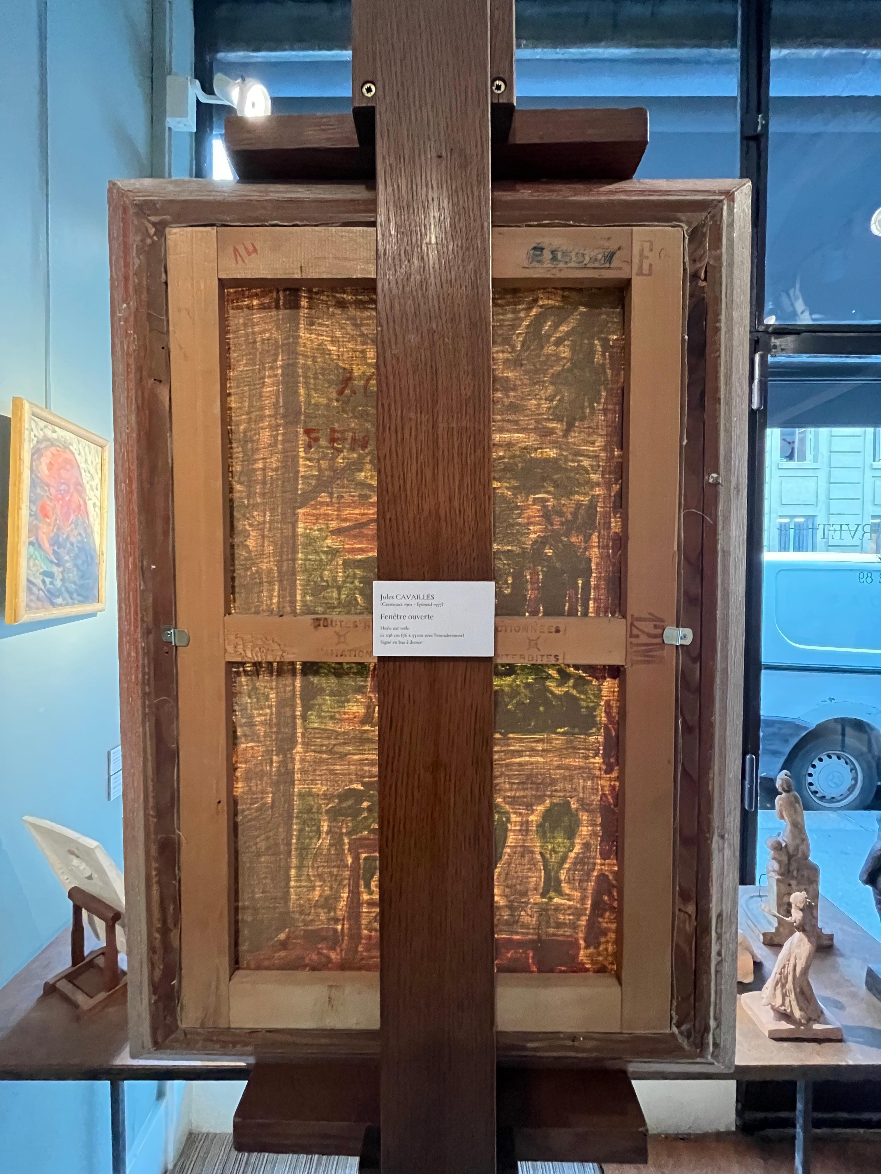 Oil on canvas

61 x38 cm (76 x 53 cm with frame)
24.0 × 15.0 in (29.9 × 20.9 in with frame)
Signed on lower right

Jules Cavaillès is renowned for his atmospheric paintings, whether outdoors or indoors. Landscapes, studio scenes and still lifes