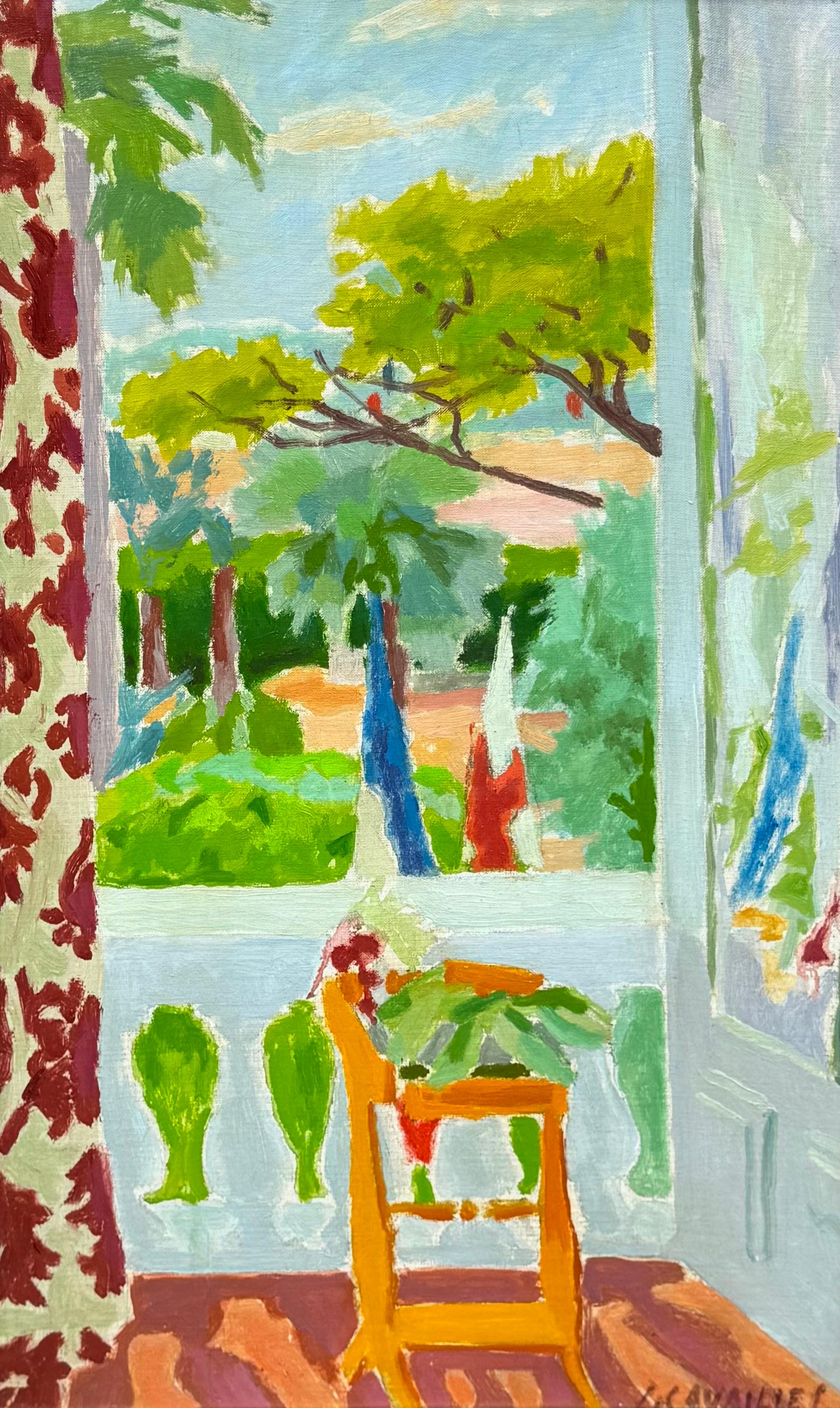 Jules Cavailles Interior Painting - Opened window