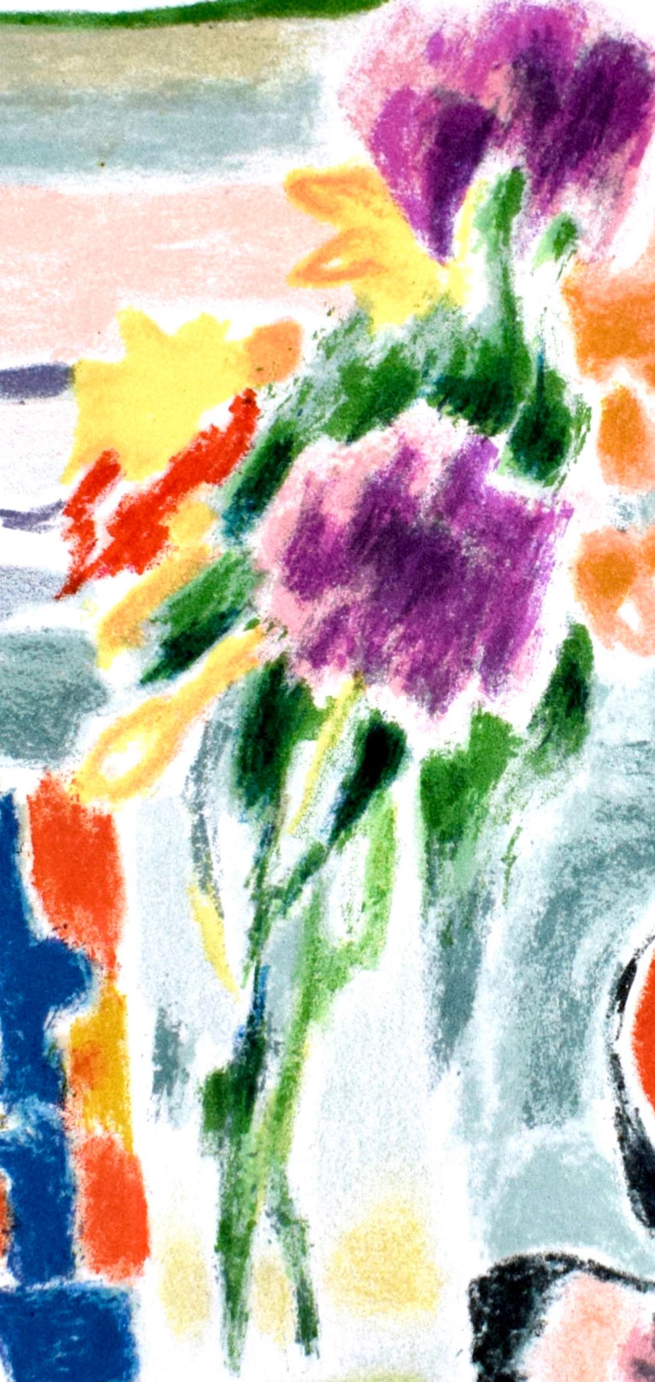 Lithographie auf Vélin d'Arches Papier. Unsigniert und nicht nummeriert, wie ausgegeben. Guter Zustand. Anmerkungen: Aus dem Folianten Les Peintres mes amis, 1965. Herausgegeben von Éditions d'art Les Heures Claires, Paris; gedruckt von Raymond