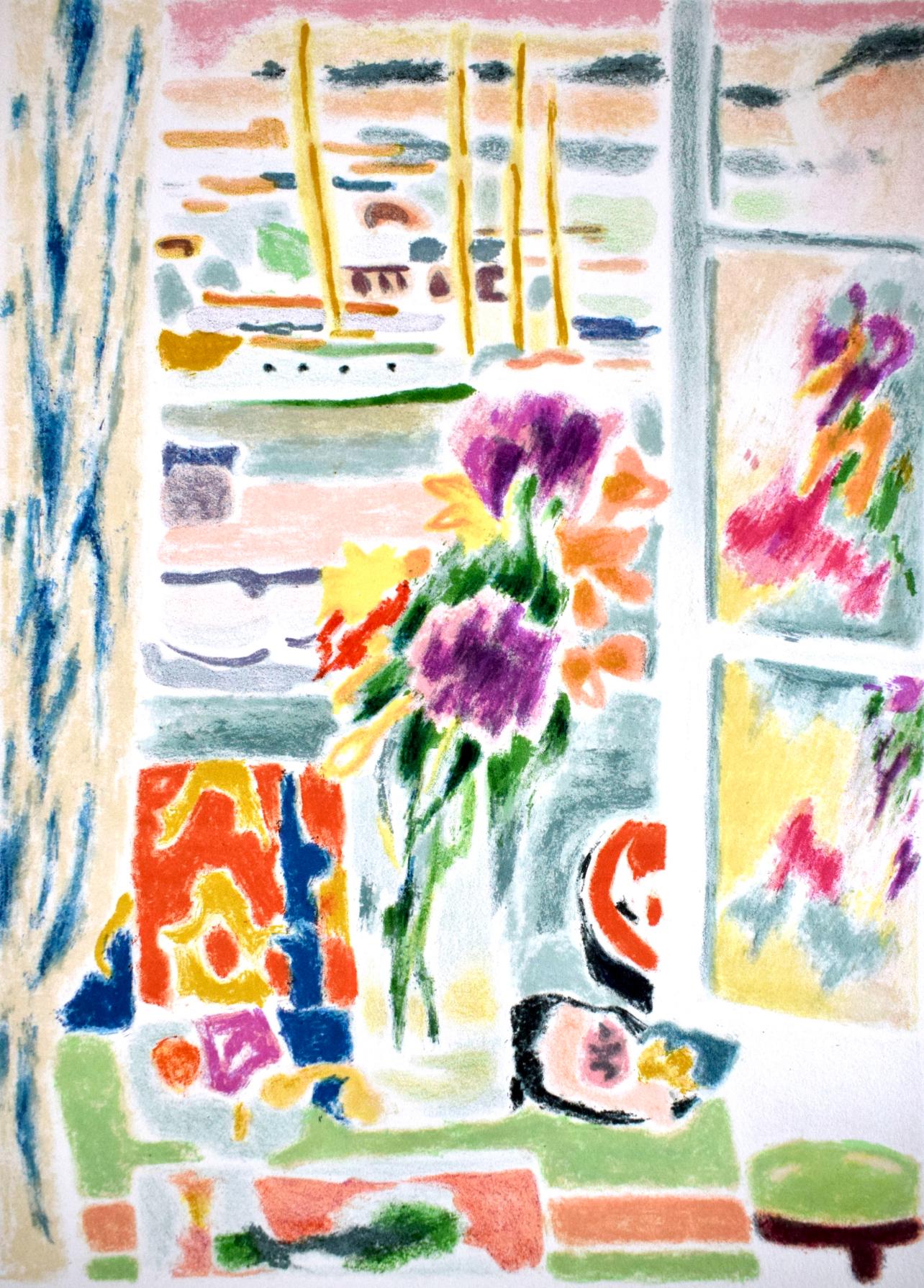 Jules Cavailles Landscape Print – Komposition, Les Peintres mes amis, Jules Cavaillès