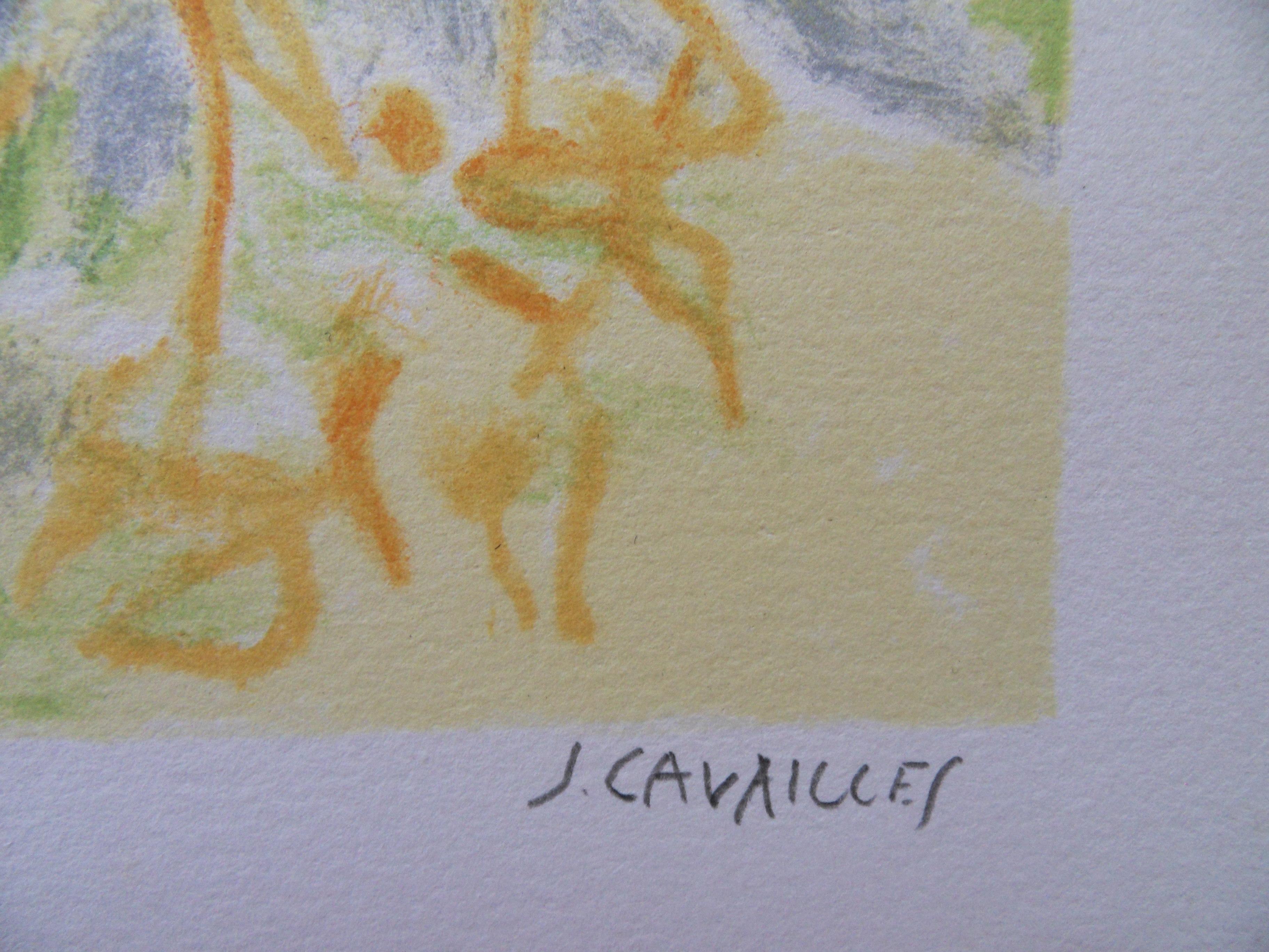 Jules CAVAILLES
Landschaft in der Provence : Das alte Haus 

Original-Lithographie
Handsigniert mit Bleistift
Auf Pergament 33 x 50 cm (ca. 13 x 20 Zoll)

Ausgezeichneter Zustand