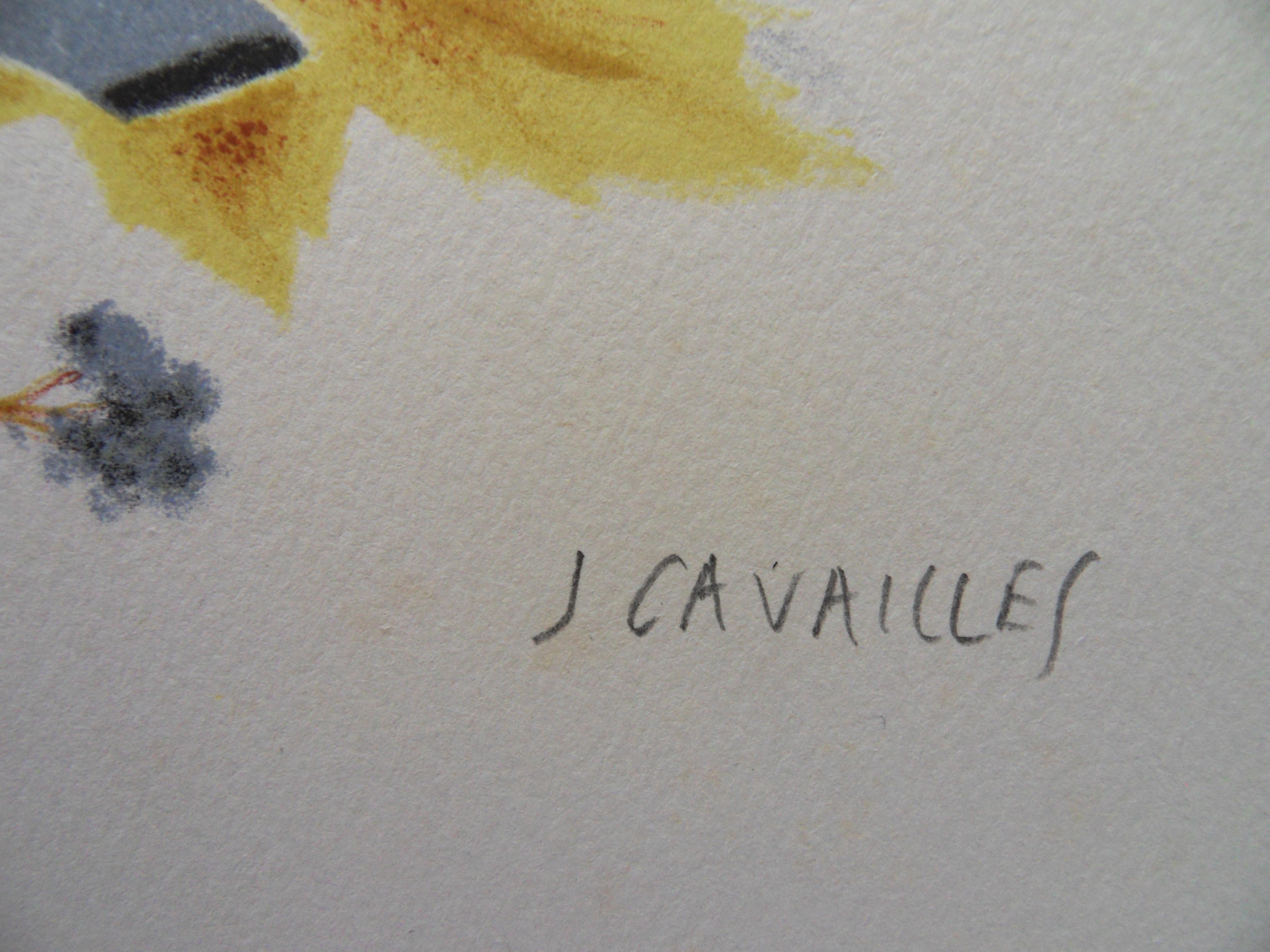 Jules CAVAILLES
La colombe

Lithographie originale
Signé à la main au crayon
EA justifié (épreuve d'artiste)
Sur vélin d'Arches 38 x 25 cm (c. 15 x 10 in)

Très bon état, légères rousseurs claires dans la marge