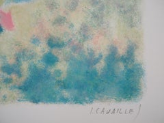 Tribute to Cezanne : The Bather - Original handsigned lithograph