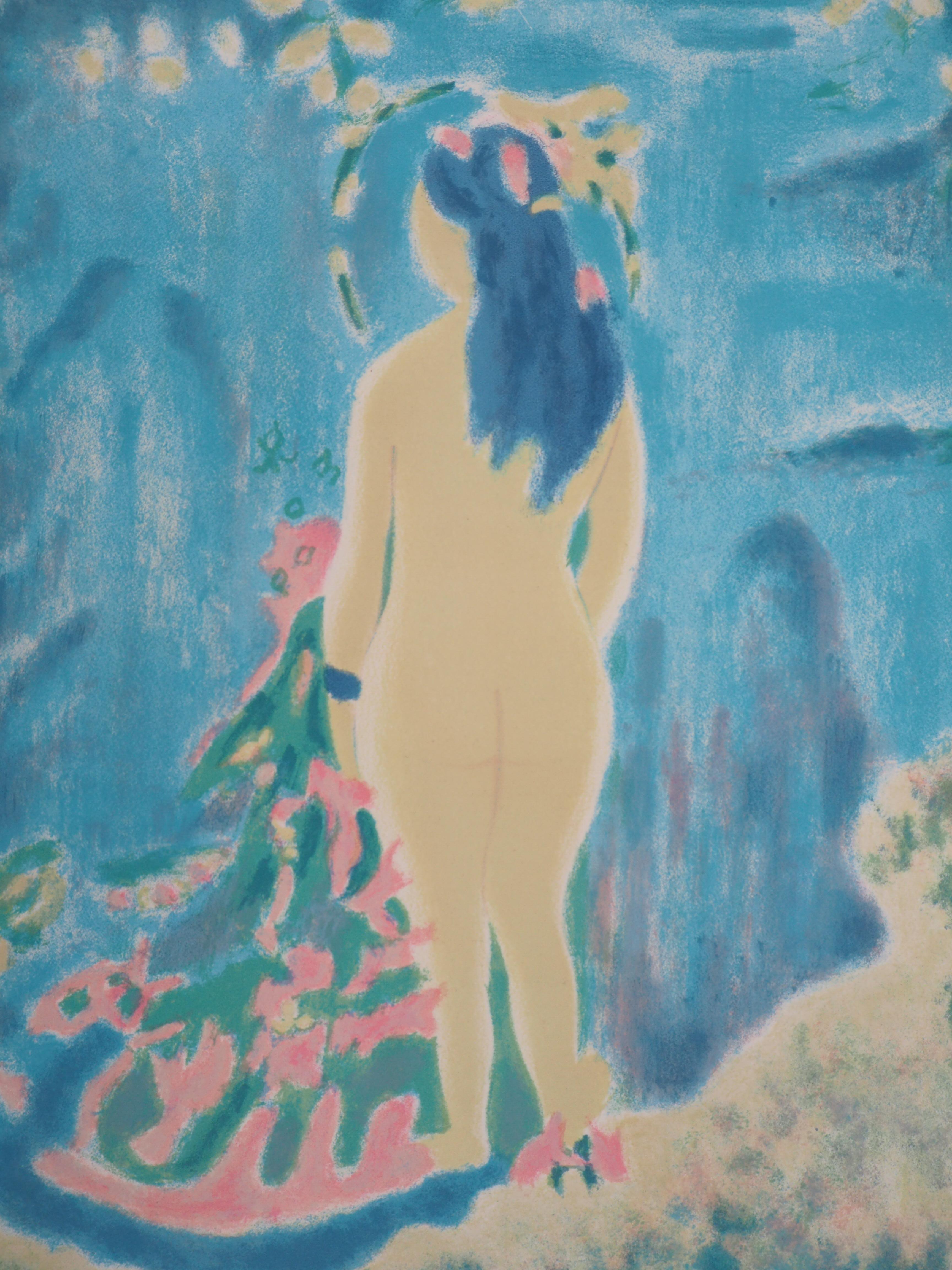 Jules CAVAILLES
Hommage à Cézanne : Le baigneur, 1966

Lithographie originale
Signé à la main au crayon
Sur vélin de Rives 37 x 28 cm (environ 15 x 11 pouces)

Excellent état