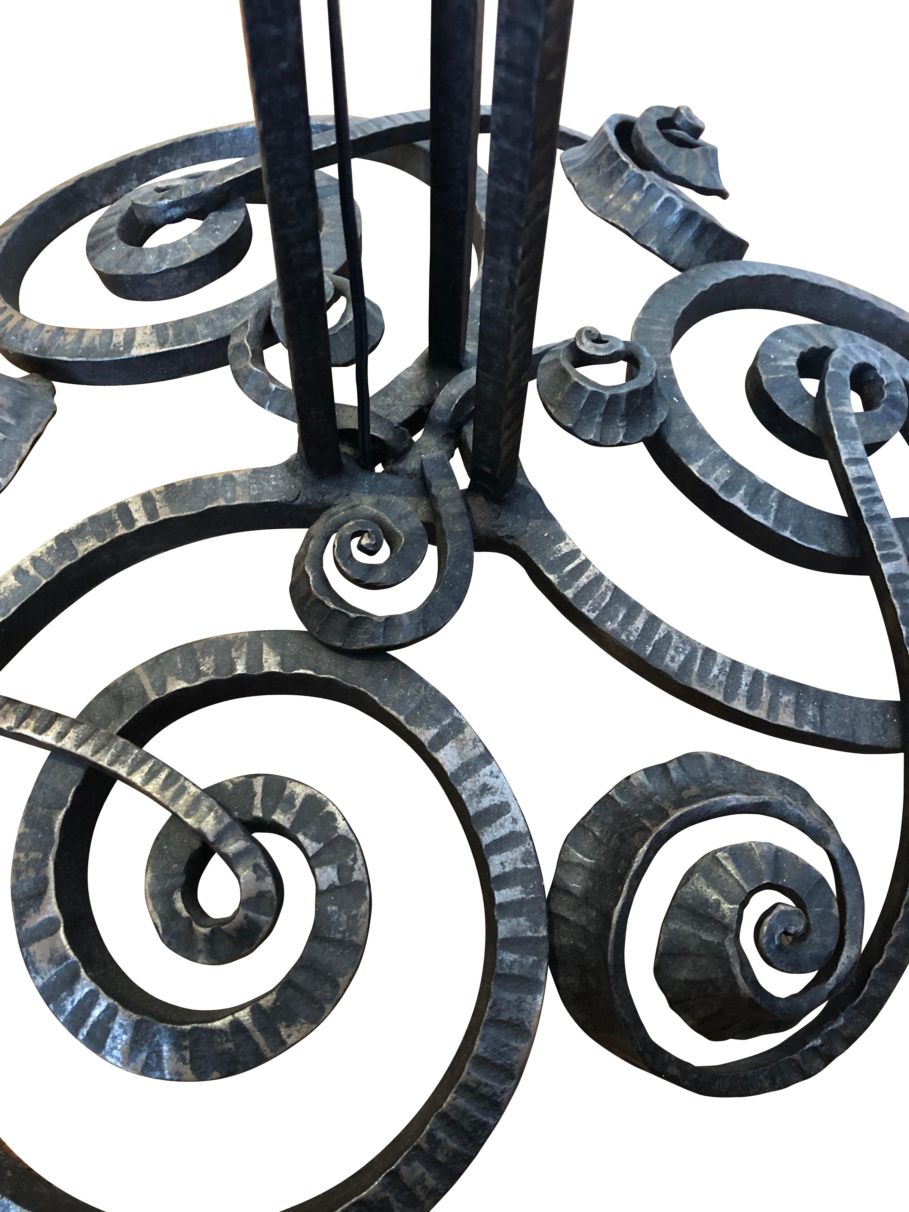 Français Lampadaire Art Nouveau Jules Cayette & Charles Schneider en vente