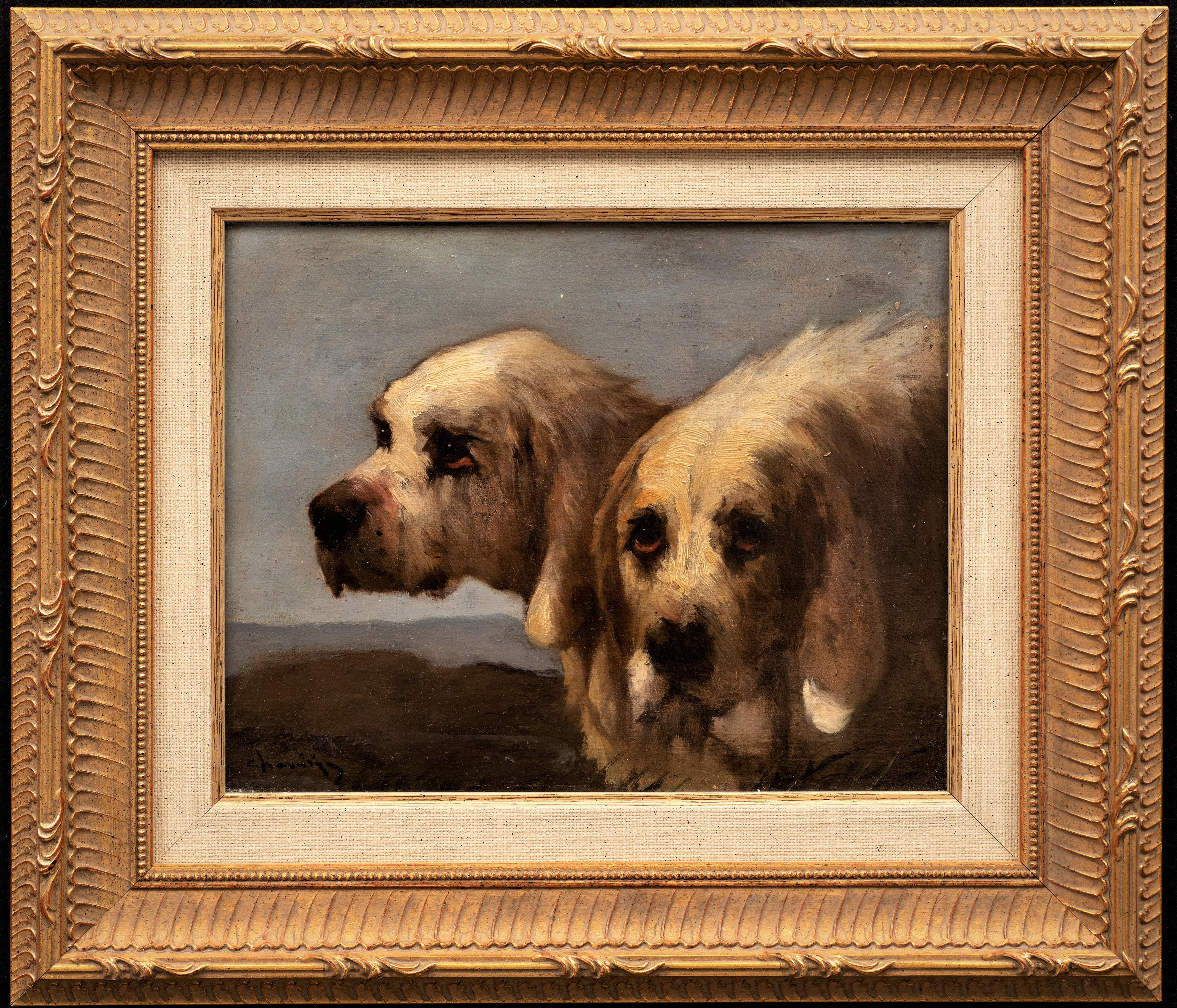Doppio ritratto: Cani da caccia Grand Griffon Vendéen, Jules Chardigny (1842-1892) 1