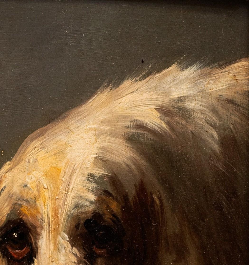 Hundeporträt eines Grand Vendéen Jagdhundes Jules Chardigny (1849-1892) um 1870 im Angebot 4
