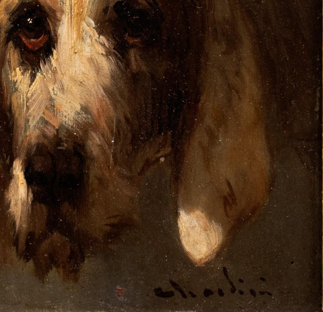 Hundeporträt eines Grand Vendéen Jagdhundes Jules Chardigny (1849-1892) um 1870 im Angebot 6