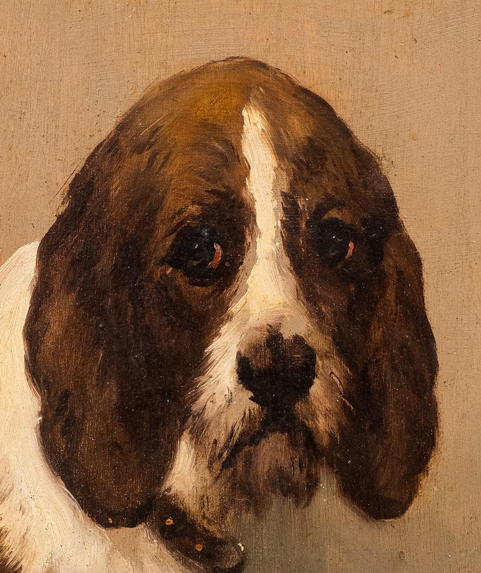 Retrato de perro de caza de Jules Chardigny (1849-1892) en venta 2