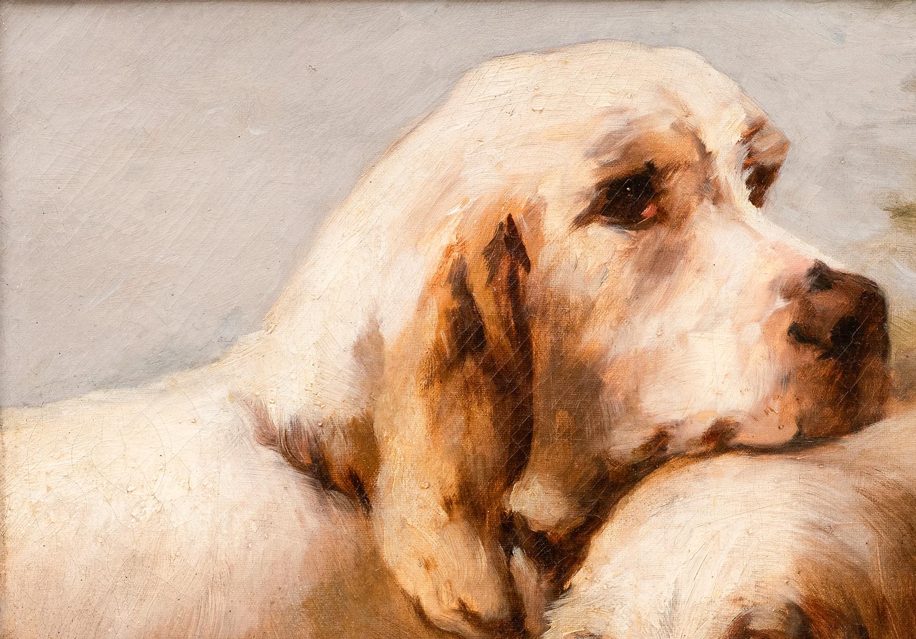 Retrato de Perro Grande: Gran Grifón Vandeano Perros de Caza Jules Chardigny en venta 3