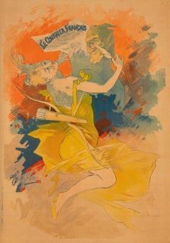 Jules Cheret, 1891, manifesto in stile Art Nouveau per *Le Courrier Français*