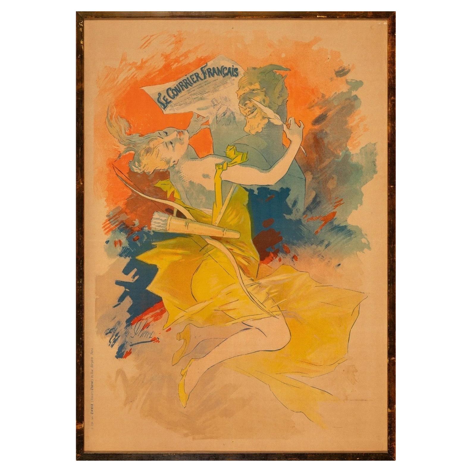 Jules Cheret 1891 Art Nouveau Poster Le Courrier Français
