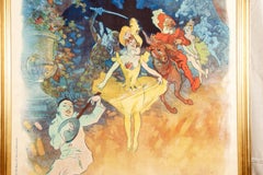 Jules Cheret Colored Lithograph, "Musee Grevin"