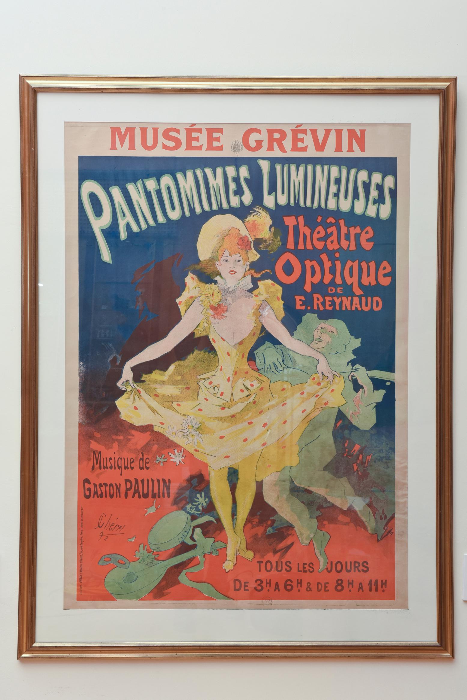 Jules Chéret Musée Grévin Pantomimes Lumineuses Théâtre Poster, Circa 1892 2