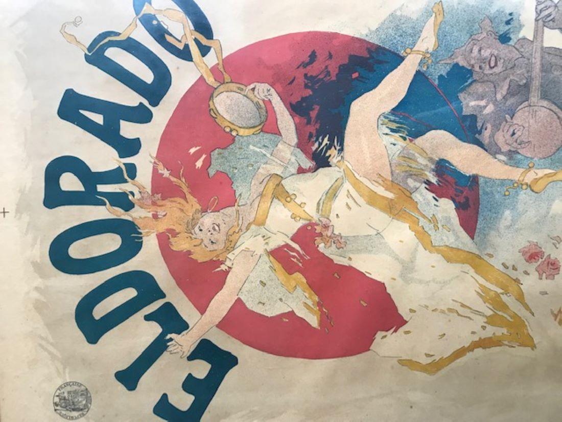 Jules Cheret Original El Dorado Paris Poster, Circa 1894 4