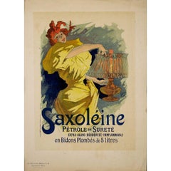 Cartel litográfico de 1894 de Jules Chéret - Les Maîtres de l'Affiche - Saxoléine