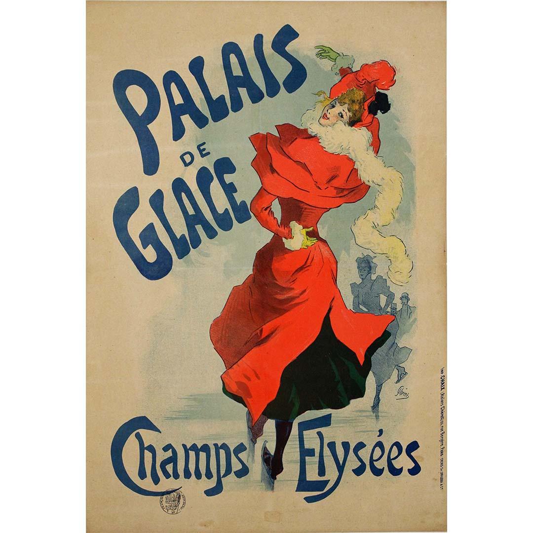 L'affiche originale de 1895 de Jules Chéret, qui fait la promotion du Palais de Glace sur les Champs-Élysées, donne un aperçu captivant de la vie nocturne et des divertissements qui animaient le Paris de la Belle Époque.

Créée à une époque