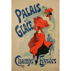 Originalplakat von Jules Chéret aus dem Jahr 1895 - Palais de Glace auf den Champs-Élysées