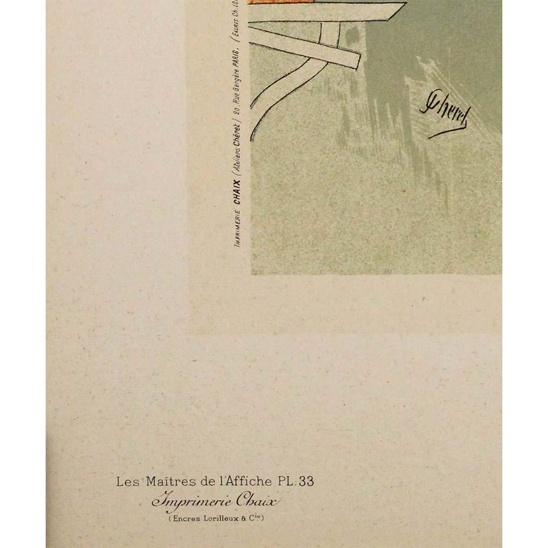 Manifesto originale del 1896 Maîtres de l'affiche N. 33 di Jules Chéret - Théâtrophone in vendita 2