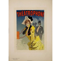 Antique 1896 original Maîtres de l'affiche N. 33 poster by Jules Chéret - Théâtrophone