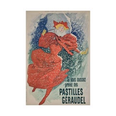 1896 Original Pastilles Géraudel Poster by Jules Chéret