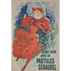 1896 Original Pastilles Géraudel Poster by Jules Chéret