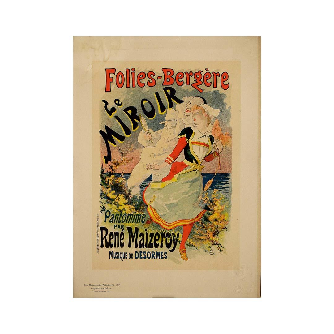 1898 Lithographie von Jules Chéret - Les Maîtres de l'Affiche - Folies-Bergère im Angebot 3