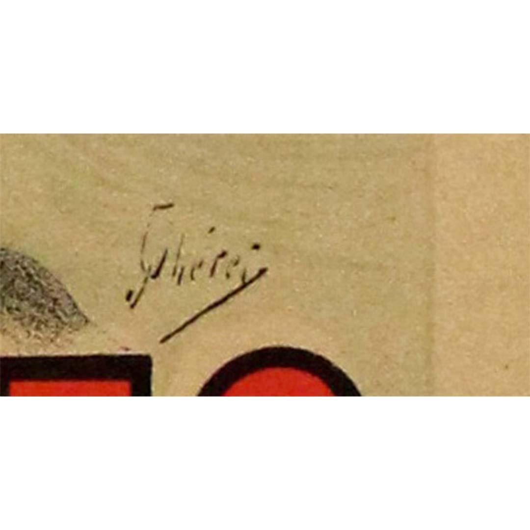 Manifesto litografico del 1898 Maîtres de l'Affiche di Jules Chéret L'Eau des Sirènes in vendita 2