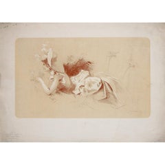 1898 original lithograph by Jules Chéret Spring Flower  Les Maîtres de l’Affiche