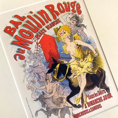 Bal du Moulin Rouge par Jules Chéret, lithographie de cabaret de la Belle Époque, 1896
