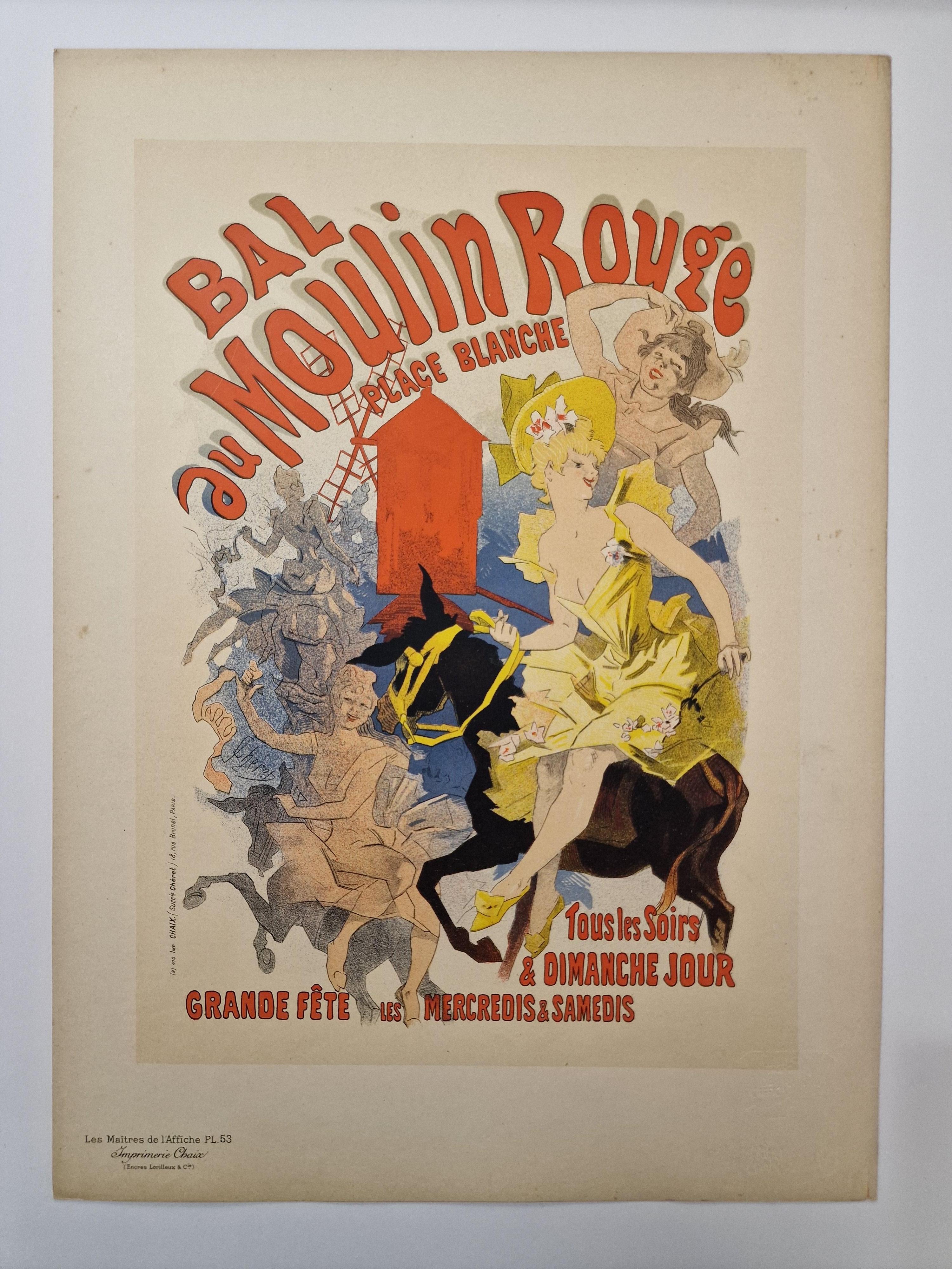 Bal du Moulin Rouge - Print by Jules Chéret