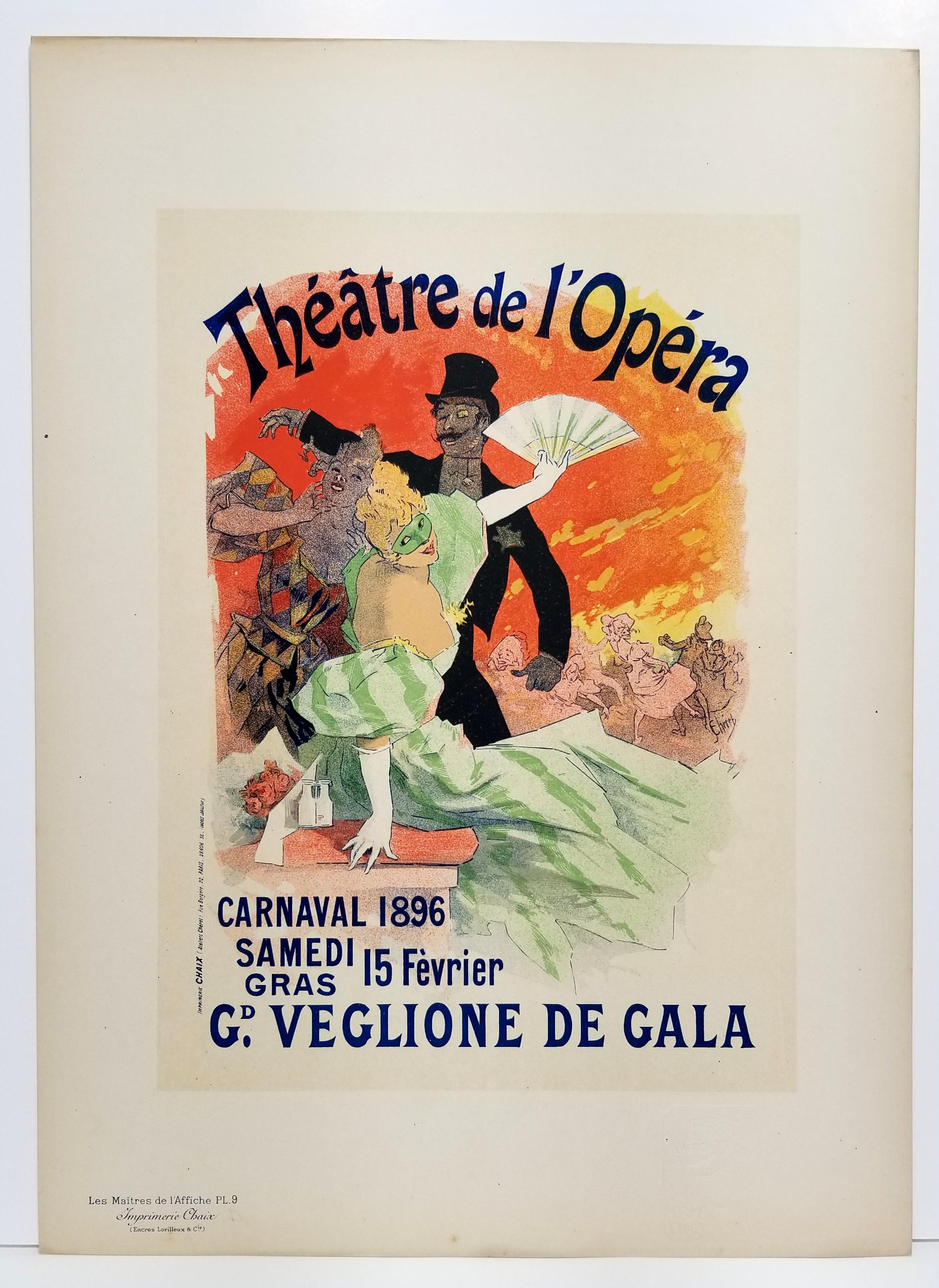 Carnaval, Grand Veglione de Gala.  - Print by Jules Chéret