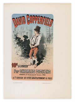 David Copperfield Par Charles Dickens by Jules Chéret, Japon lithograph, 1886