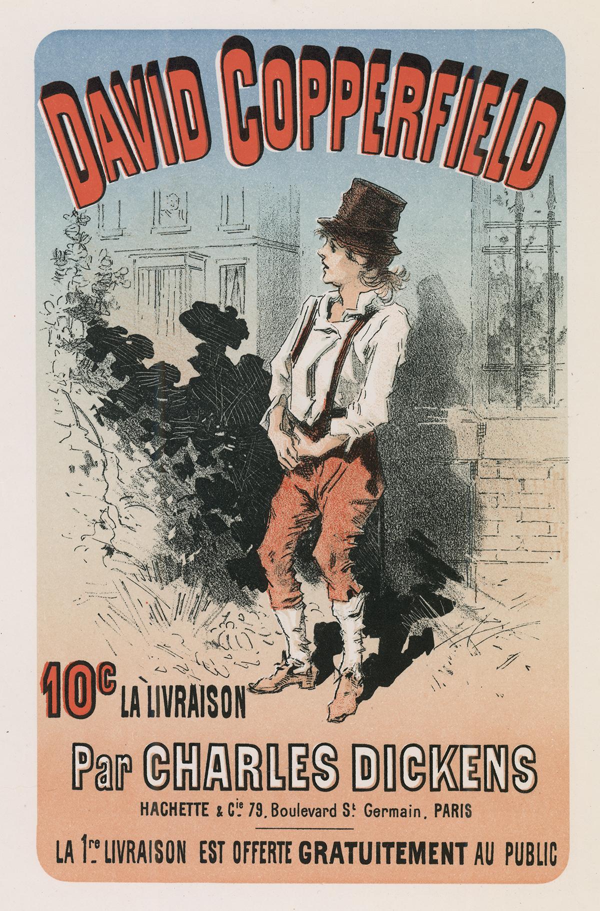 David Copperfield Par Charles Dickens by Jules Chéret, Japon lithograph, 1886