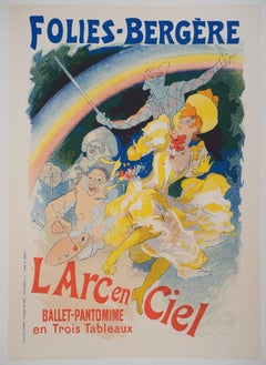 Antique Folies-Bergère - Lithograph (Les Maîtres de l'Affiche), 1895