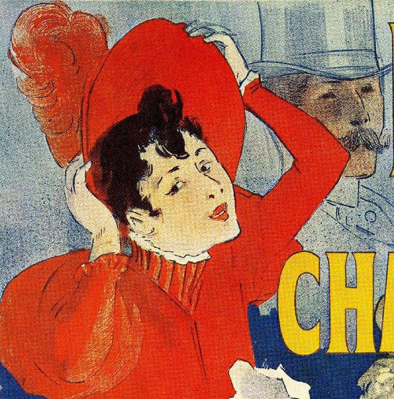 Halle aux Chapeaux - Art Nouveau Print by Jules Chéret