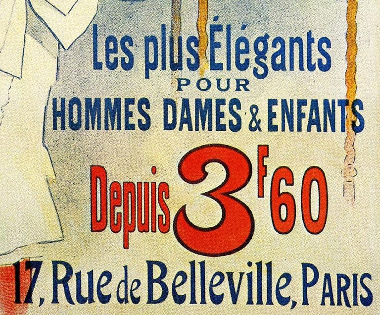 Jules Chéret - Halle aux Chapeaux For Sale at 1stDibs