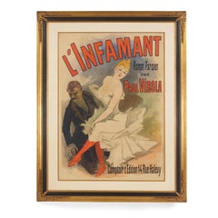 Affiche du célèbre Jules Chéret, lithographie sur papier photographique