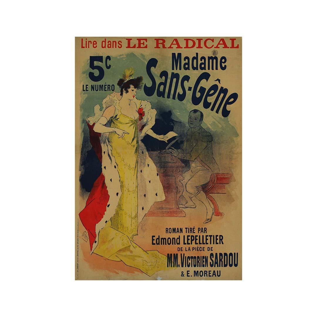 Jules Chéret 1894 original poster - Le radical Madame sans gêne For Sale 3