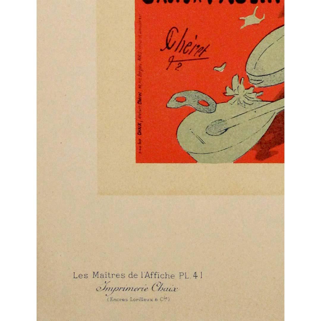Jules Chéret 1896 lithographie Pantomimes lumineuses théâtre optique de E. Reynaud en vente 2