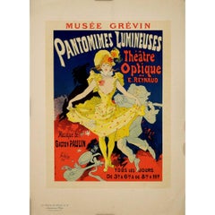 Jules Chéret 1896 lithograph Pantomimes lumineuses théâtre optique de E. Reynaud