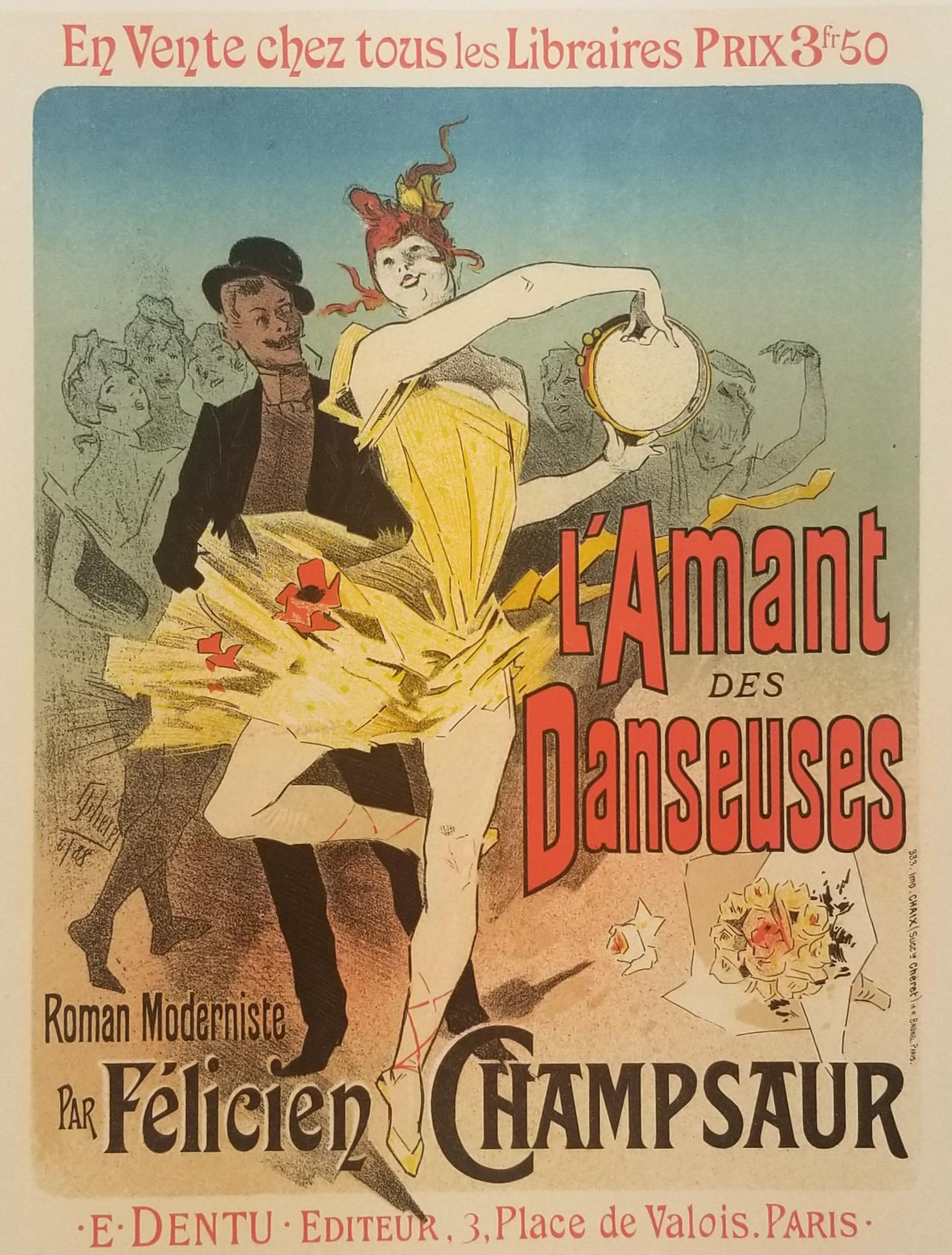 39;La Danse du Feu' by Jules Chéret is a famous lithograph that showcases