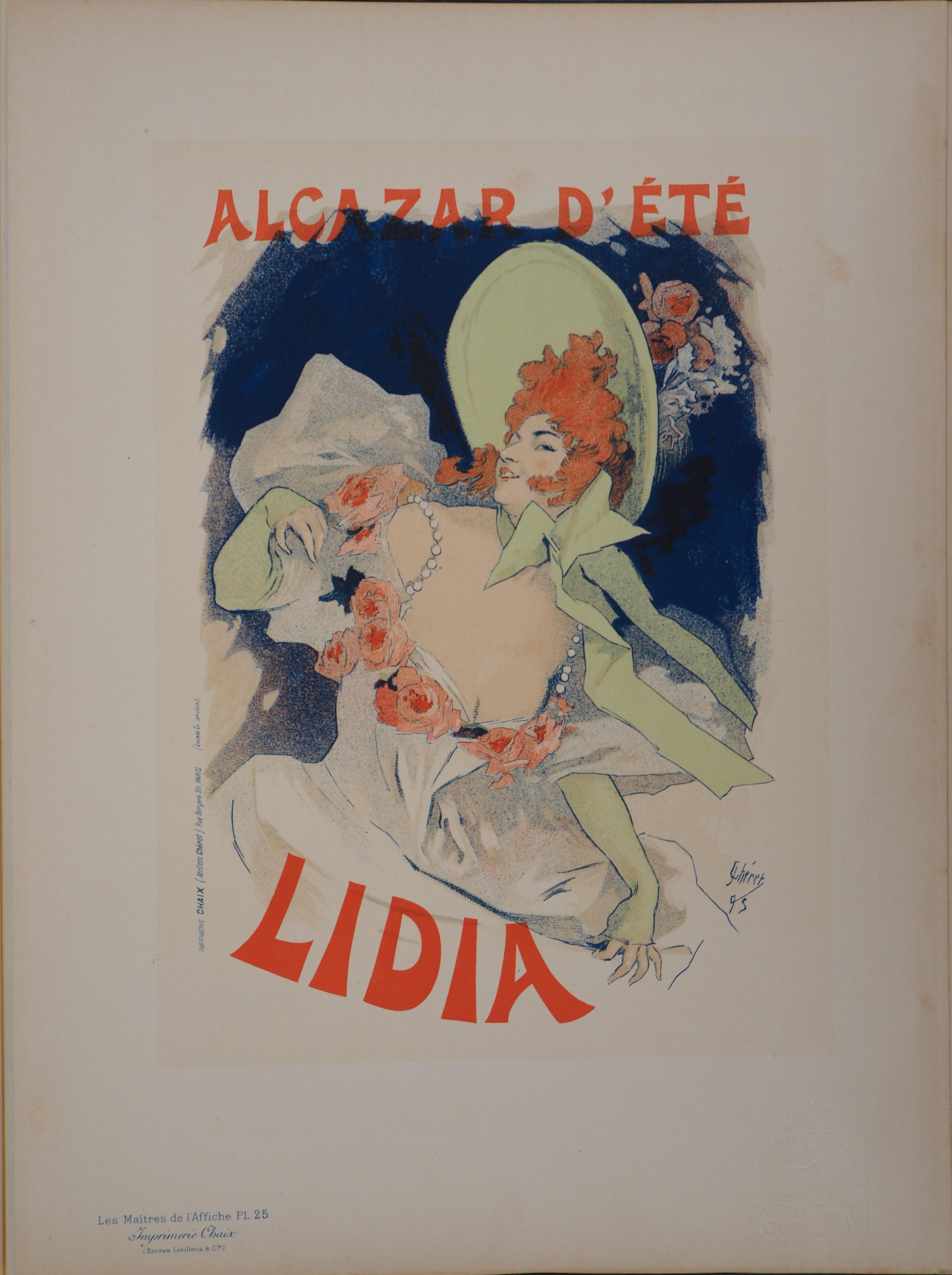 Lidia - Lithograph (Les Maîtres de l'Affiche), 1895 - Print by Jules Chéret