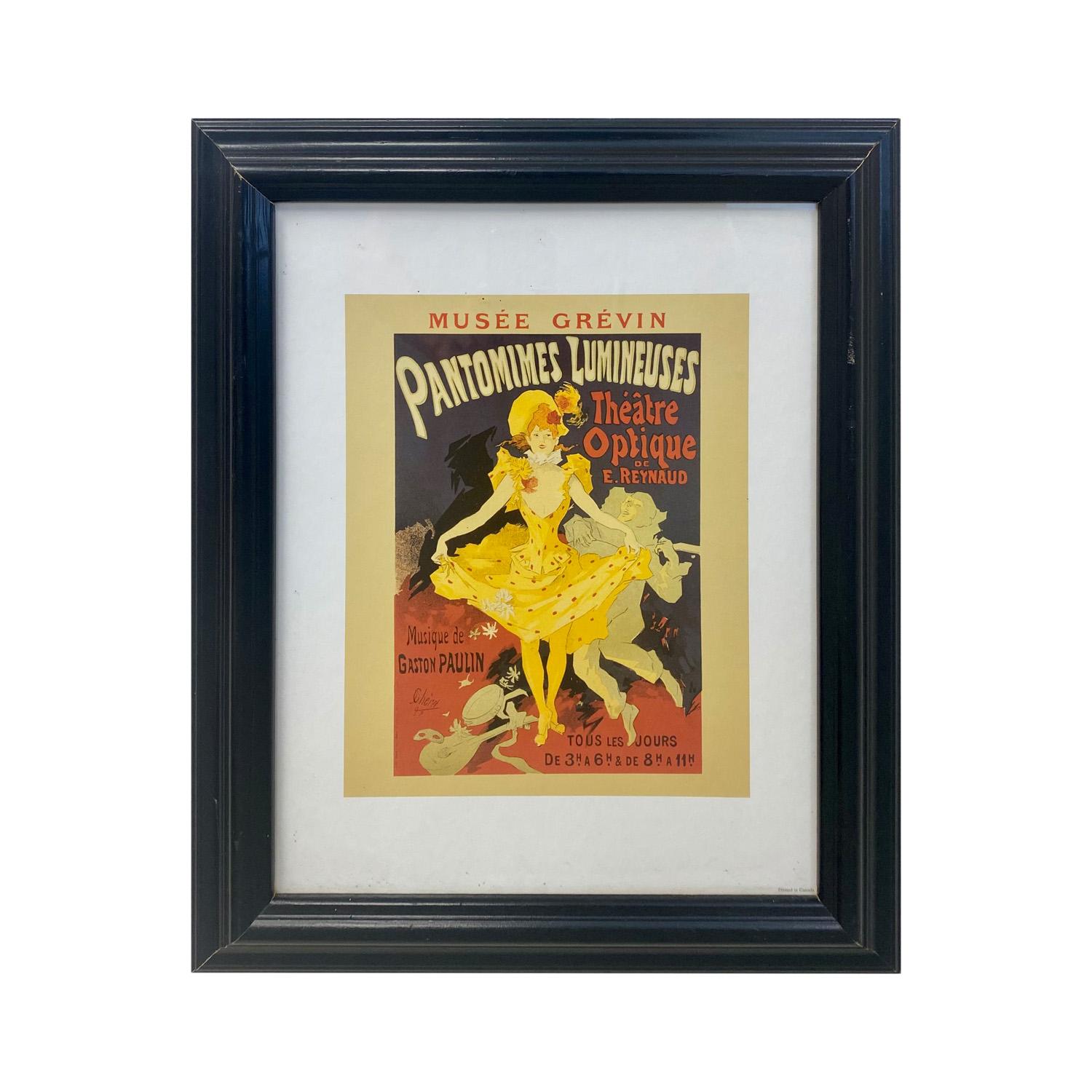 Jules Chéret Figurative Print - Muse Grevin "Pantomimes Lumineuses" Original Poster by Jules Cheret